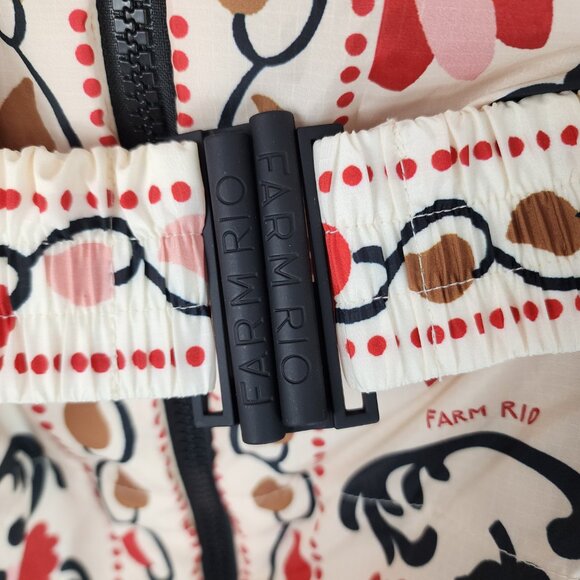 NWT Farm Rio Reversible Cashew Mandala Puffer Jacket Small - Picture 8 of 16